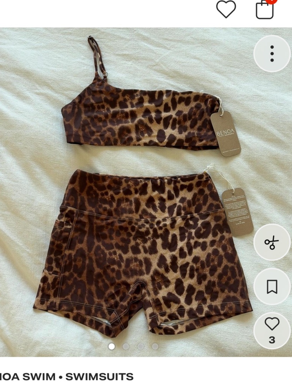 Benoa Leopard Print active Set 
Size medium
BNWT